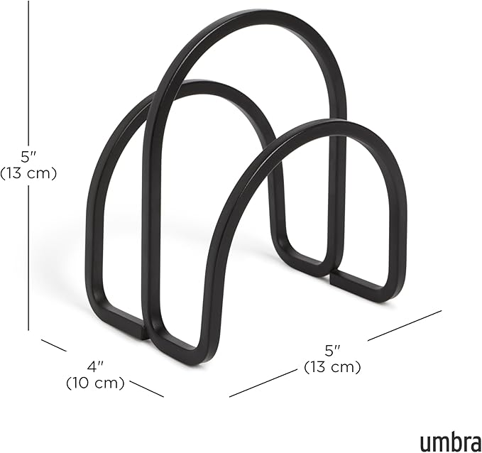 Umbra Squire Napkin Holder, Contemporary Metal Design, doubles as handle - Image 3