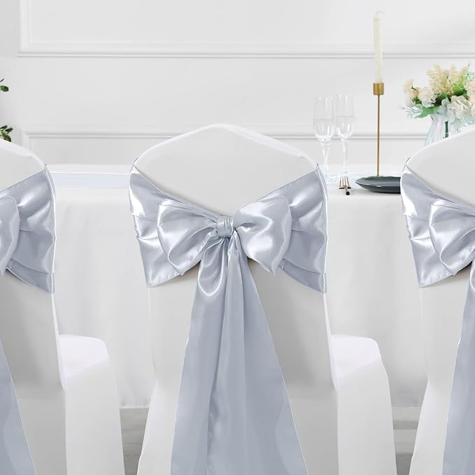 Manyshofu Grey Satin Table Runner 12x72 - Image 6
