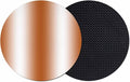 Ombre Orange-red Coasters Set of 2, Modern Minimalist Geometric Gradient by PIEPLE
