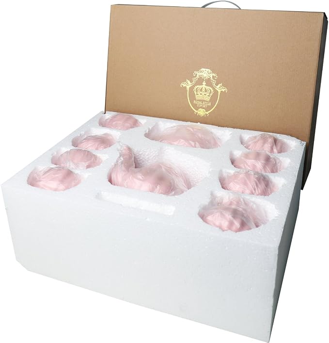 Sweejar Porcelain Tea Sets British Royal Series, 8 OZ Cups & Saucer Service - Image 8