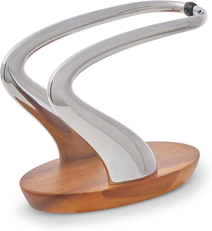 nambe Lupo Napkin Holder for Kitchen Countertops | Use for Indoor and Outdoor Dining | Table Top Luncheon Napkin Tray for Parties, Weddings, and Events | Made of Metal Alloy | 7.5in