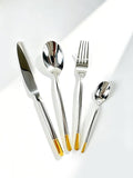 IKXO 16-Piece Stainless Steel Flatware Set by IKXOLifeswhispersweresonate