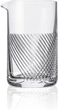 Rolf Glass Bourbon Street Mixing Glass | 600ml Cocktail Mixing Jar or Glass | Lead-Free and Diamond-Wheel Engraved | Designed and Engraved in the USA