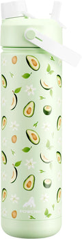 POWCAN 26 oz Insulated Water Bottle: 2-in-1 Straw and Spout Lid, Leak-proof | by POWCAN