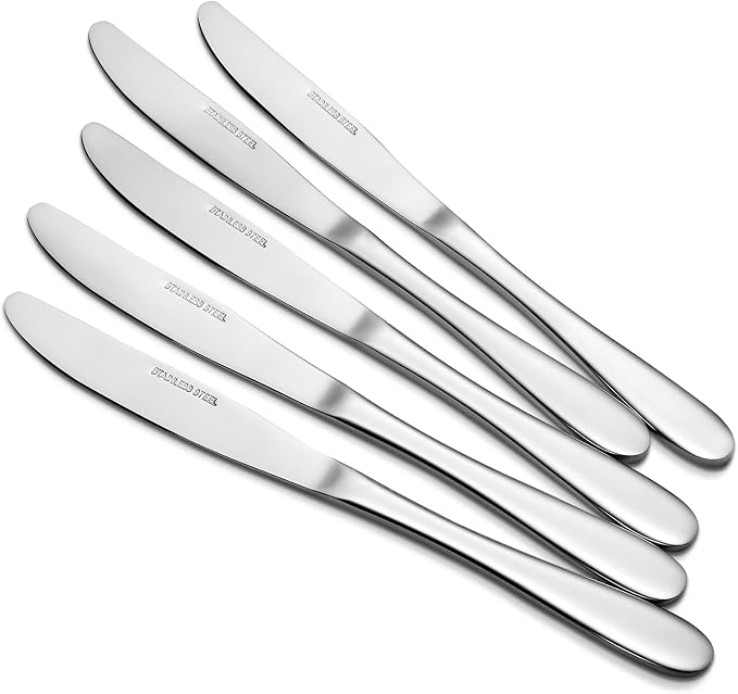 Aebeky 16-Piece Stainless Steel Table Knives, Dinner Knives Set by Aebeky