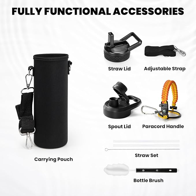 RAYMYLO Insulated Water Bottle 20 oz, Triple Wall Vacuum Stainless Steel | - Image 6
