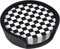 Black and White Checkered Coasters by Unknown