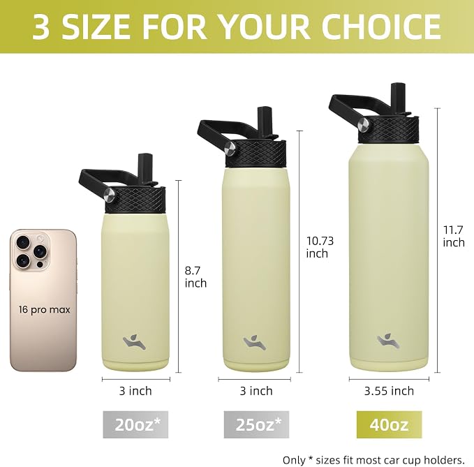 Konokyo 40 oz Insulated Stainless Steel Water Bottle - Image 5