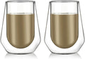Amlong Crystal Double Wall Glass Whiskey Glasses, Classic Scotch Whiskey Glasses by Amlong+Crystal
