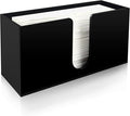 Paper Towel Holder for Countertop, Black Acrylic Napkin Dispenser – Fits Multifold, C-Fold & Z-Fold Trifold Towels, Durable 5mm Thick for Bathroom, Kitchen, Restaurant & Toilet (1pcs)