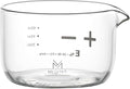 Espresso Shot Glass Measuring Cup, Handleless Compact Design by MUVNA