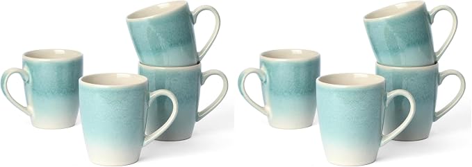 famiware Coffee Mugs Set, 13 oz Mug Set of 4, Stoneware Cups by Famiware