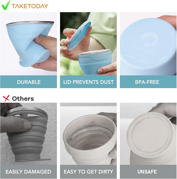 TakeToday Collapsible Cup 8 oz 2-Pack - Image 2