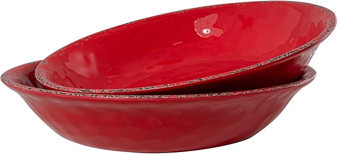 13.75" x2.75'' Extra Large Melamine Serving Bowls, Christmas Bowls Set - Image 2