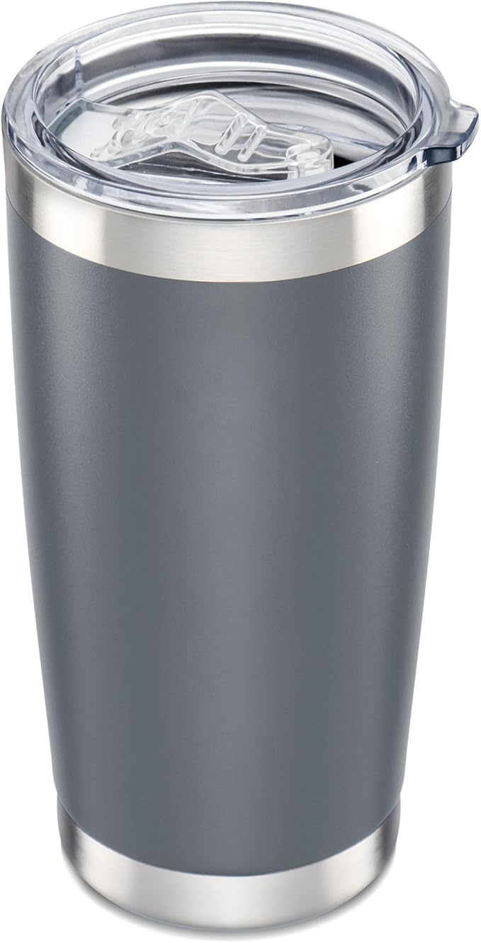 20 oz Tumbler with Lid Stainless Steel Insulated Tumblers Cups Travel Mug | by Orebigo