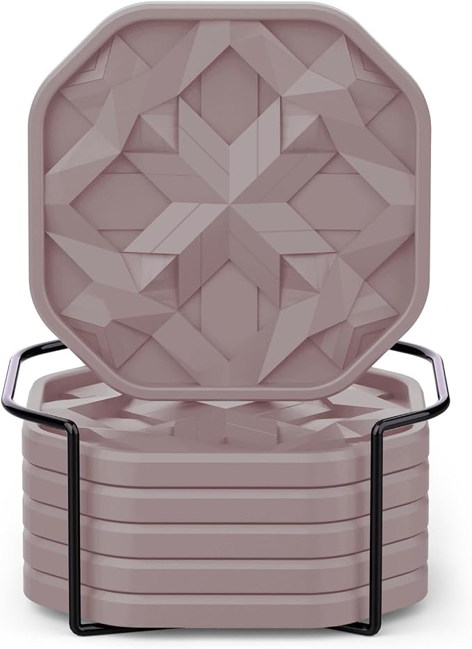 UMIRRO Silicone Drink Cup Coasters Set of 6 by Umirro