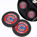 Silicone Cubs Car Cup Holder Coasters,Baseball Fans Car Coasters for Chicago Cubs Fans, Non-Slip Universal Fit Cup Holder Insert