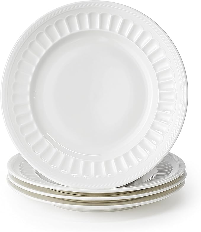 kanthea Bone China Appetizer Plates Set of 4, Serving Dishes by KANTHEA