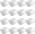 Reallnaive 16 Pieces 4.4 oz Porcelain Espresso Cups Set White 130ml Durable by Unknown