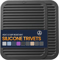 Silicone Trivet Mats 2 Heat Resistant Pot Holders Multipurpose Non-Slip Hot Pads by Unknown