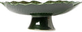 Ceramic Fruit Bowl for Kitchen Counter, Decorative bowl, Pedestal bowl, Footed bowl, Modern fruit bowl, Large fruit bowl, Decorative bowls for home décor, Green fruit bowl, 10.5 "