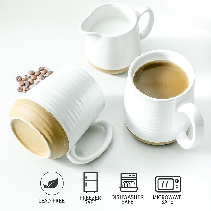 Hasense Coffee Mugs Set of 6, 15 oz Ceramic Coffee Cups - Image 6