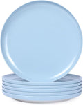 Webbylee Melamine Dessert Plates Set of 6-7.5" Serving Durable Dishes Perfect by Webbylee