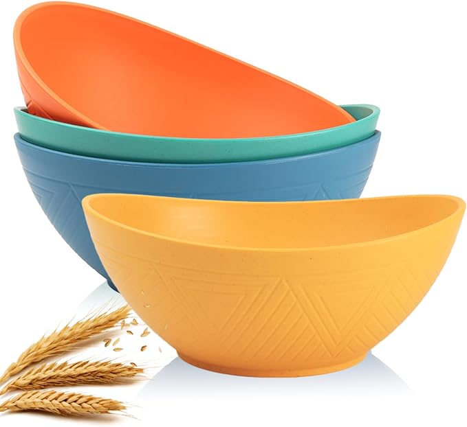 9.6 inch Serving Bowls, Large Serving Dishes by HOMIENLY