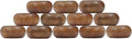 Napkin Rings Set of 12 for Dinning Table Décor Brown Napkin Holder Set for by Bambookari