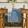 Artoid Mode Light Blue Abstract Modern Art Table Runner, Seasonal Summer by ArtoidMode