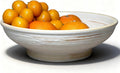 9 Inch Decorative Bowl, Embossed Textured Ceramic Centerpiece Bowl for Tabletop, Floral Fruit Display, Kitchen & Dining Serving Bowl, Farmhouse, Bohemian Home Deco