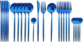 JASHII 24 Pieces Cutlery Flatware Set 304 Stainless Steel Home Kitchen Set by JASHII