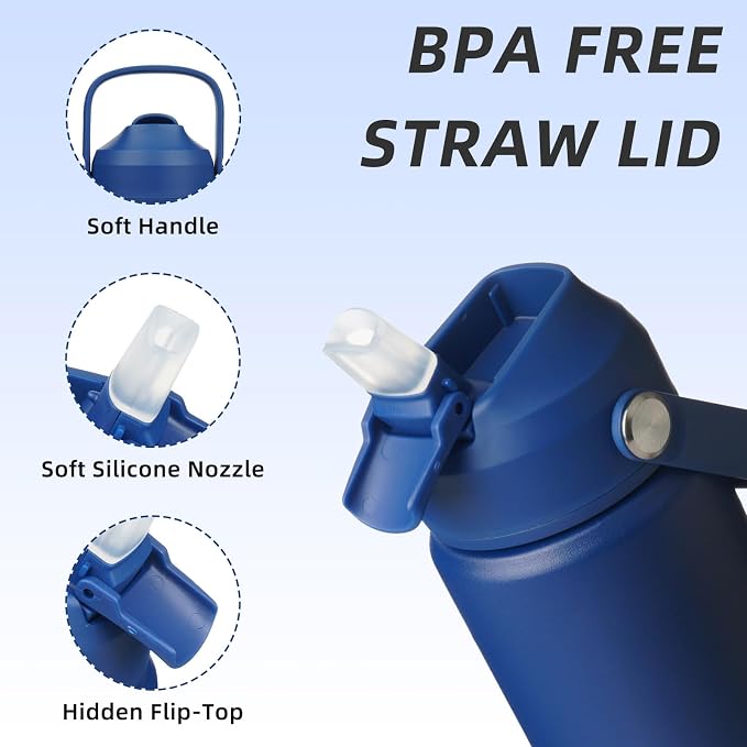 BJPKPK 12oz Insulated Water Bottle, Stainless Steel Bottle - Image 2