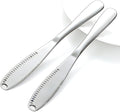 2PCS Upgraded 3-in-1 Butter Knife Spreader and Curler, Professional Stainless by Unknown