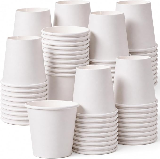 100 Pcs Mini Coffee Cups Brown Culture Cup 2oz Disposable Bathroom Cups Paper by Unknown