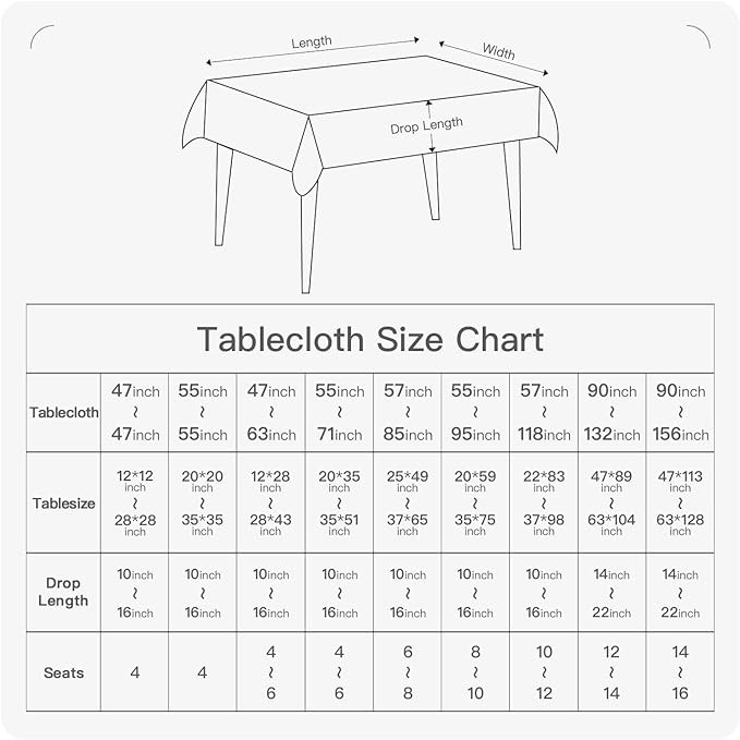 BALCONY & FALCON Rectangle Tablecloth Washable Wrinkle Resistant and Water Proof Table Cloth Decorative Linen Fabric Tablecloths for Dining Parties Kitchen Wedding and Outdoor Use (Owl Gray, 55x70)