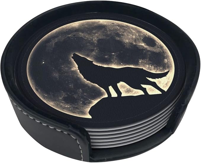6 Pcs Leather Coasters for Drinks - Image 3
