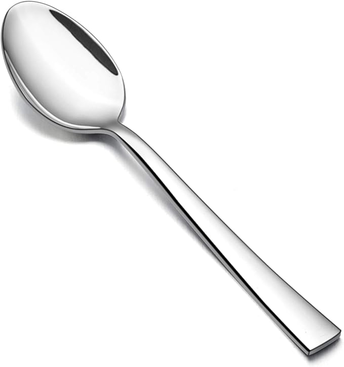 E-far Dinner Spoons Set of 6, 7.9 Inch Stainless Steel Soup Spoons Tablespoons by E-far