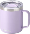 SUNWILL Travel Coffee Mug with Lid, Insulated Tumbler with Handle, 14 oz by SUNWILL