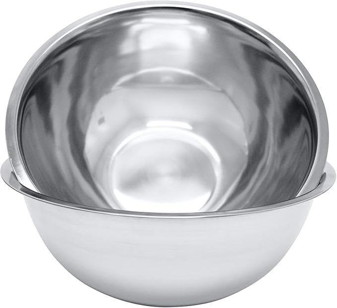 Stainless Steel 1.5 QT Mixing Bowl | Home & Commercial Quality | Flat Bottom | Cooking, Baking, Meal Prep [1PK]