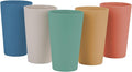 Wheat Straw Unbreakable Cup | 20 oz Reusable Water Drinking Glasses Sets of 5 | by LuckyZone