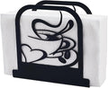 CRASPIRE Coffee Standing Napkin Holder Table Napkins Dispenser Black Metal by CRASPIRE