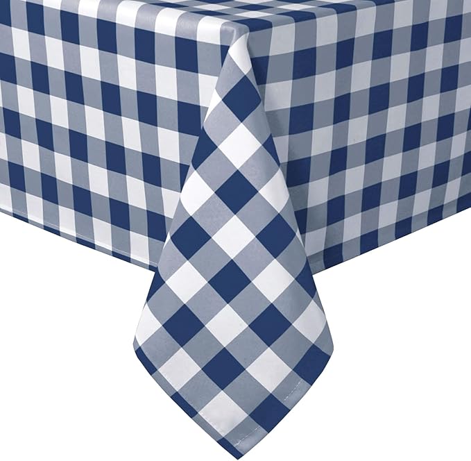 60 x 102 Inch Checkered Tablecloth Rectangle by Hiasan