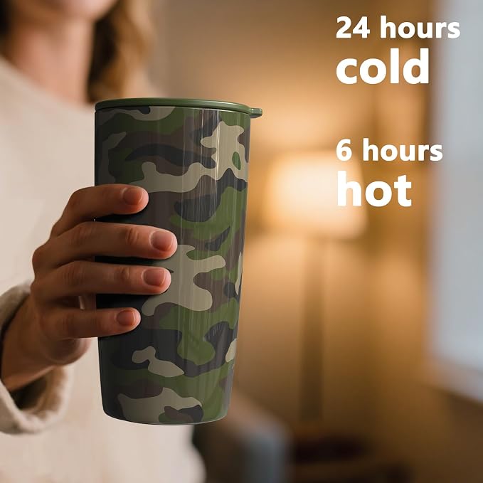 TILUCK 20 oz Insulated Coffee Tumbler - Image 3