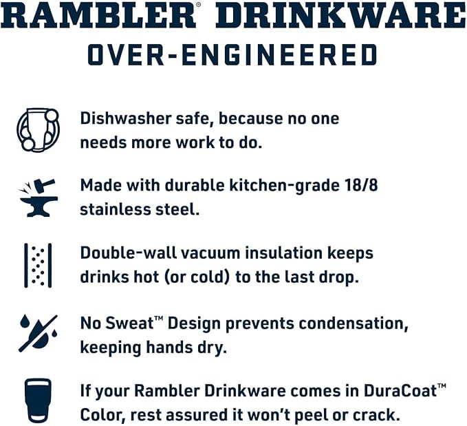 YETI Rambler 30 oz Tumbler, Stainless Steel, Vacuum Insulated - Image 6