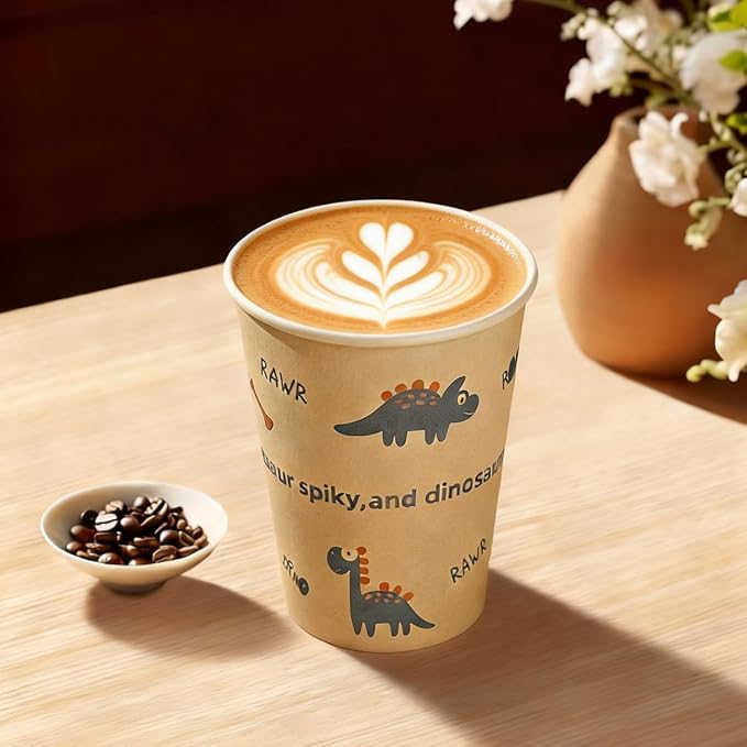12 OZ 25 Pack Disposable Cups Paper Coffee Cups - Image 2