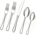 BEWOS 20 Piece Stainless Steel Silverware Set by BEWOS