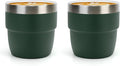 Zenbo 4 oz Espresso/Coffee Cups, Ceramic-Lined Double Wall Vacuum Insulated by Zenbo