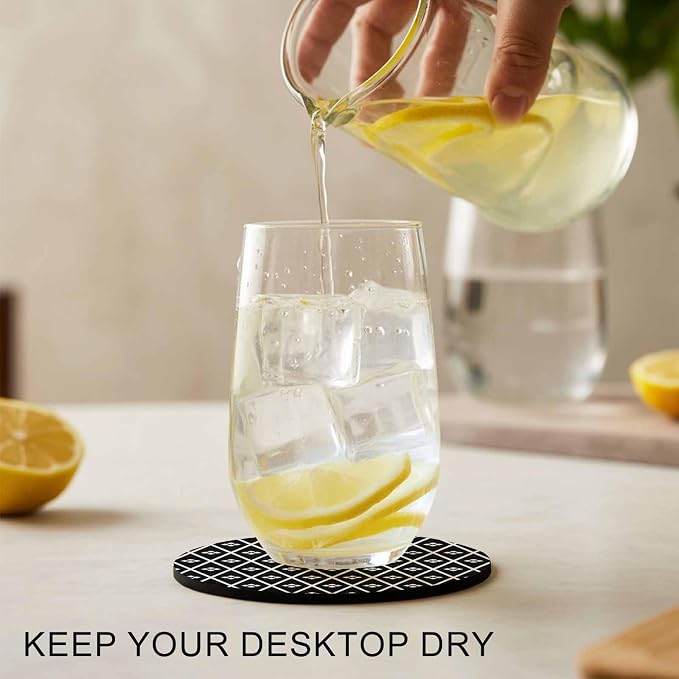 Minimalist Art Coasters Set of 4, Absorbent Coasters - Image 2