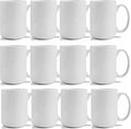 TANGLONG 12PCS Sublimation coffee Mugs 15 oz White Cups by TANGLONG